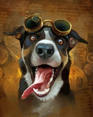 Steampunk Dog Paint By Number