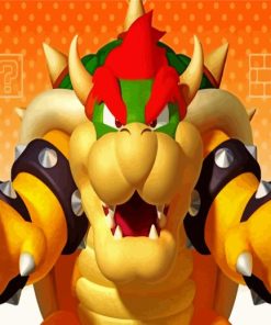 Super Mario Bowser Paint By Number