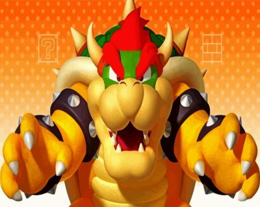 Super Mario Bowser Paint By Number