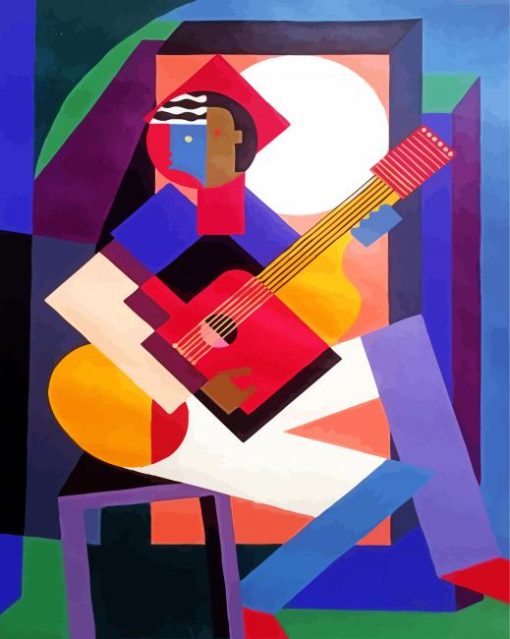 The Guitar Player Paint By Number