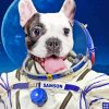 Space Astronaut Dog Paint By Number