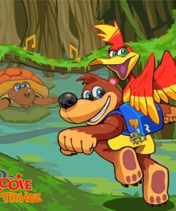 Banjo Kazooie Video Game Paint By Numbers