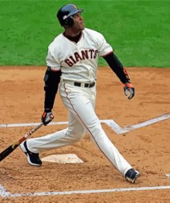 The Baseball Player Barry Bonds Paint By Number