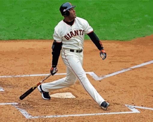 The Baseball Player Barry Bonds Paint By Number