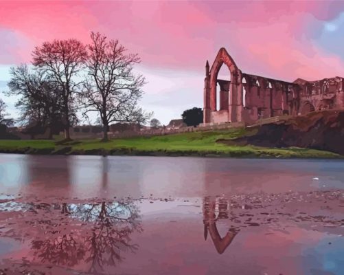 Bolton Abbey Ruins Painting By Numbers