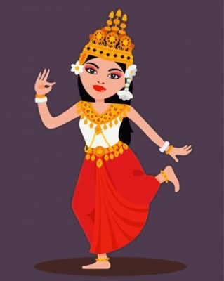 Cambodia Dancer Paint By Number