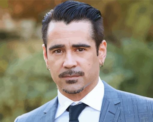 Colin Farrell Actor Paint By Number