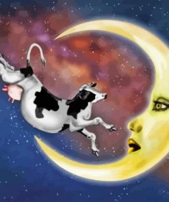 Cow Jumped Over Moon Paint By Number