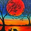 Deers In Moonlight Paint By Number