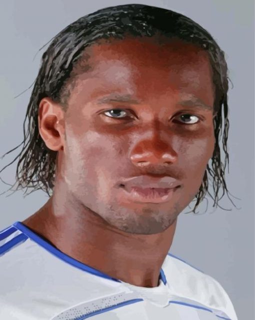 Didier Drogba Face Paint By Number