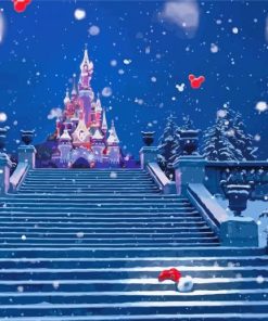 Disney Winter Snow Paint By Number