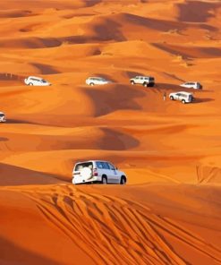 Dubai Desert Cars Paint By Number