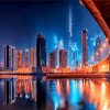 Dubai At Night Paint By Number