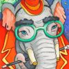 Elephant In Glasses Paint By Number