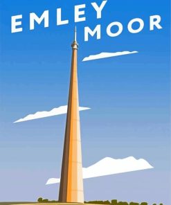 Emley Moor Tower Paint By Number