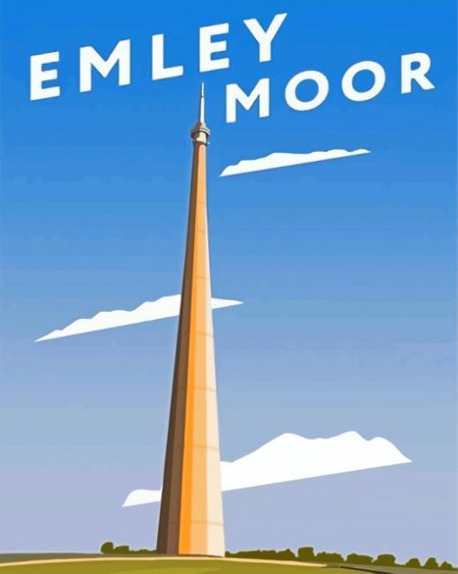 Emley Moor Tower Paint By Number