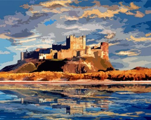 England Bamburgh Castle Paint By Number