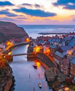 England Staithes Village Paint By Number