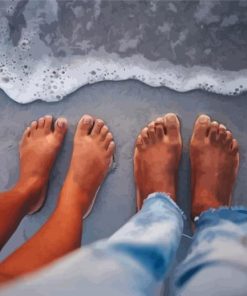 Feet In Water Paint By Numbers