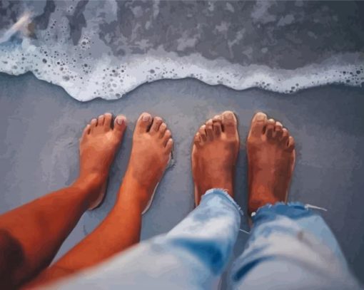 Feet In Water Paint By Numbers