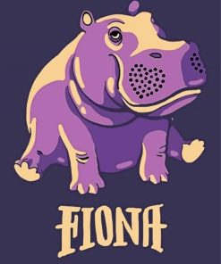 Fiona The Hippo Paint By Numbers