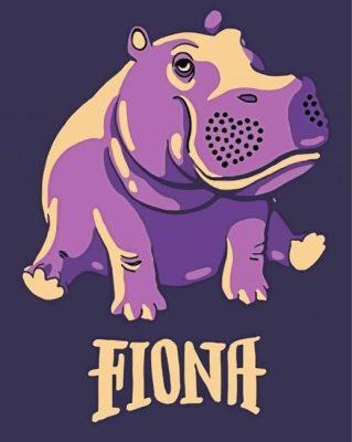 Fiona The Hippo Paint By Numbers