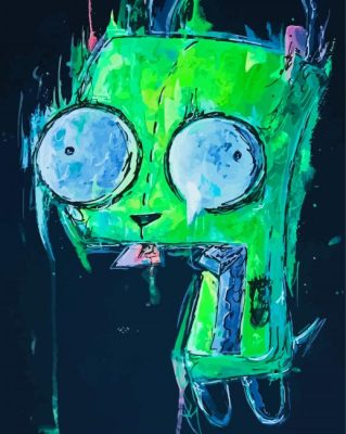 GIR Invader Zim Paint By Number