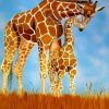 Giraffe Mom And Daughter Paint By Numbers