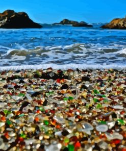 Glass Beach Usa Paint By Number