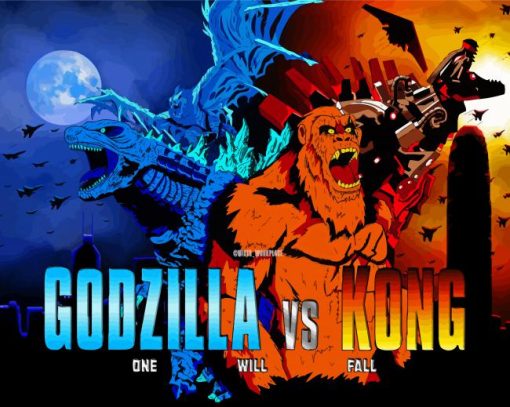 Godzilla Vs Kong Paint By Numbers