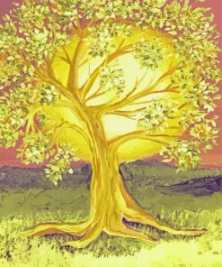 Golden Tree Art Paint By Number