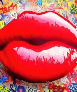 Graffiti Lips Paint By Number