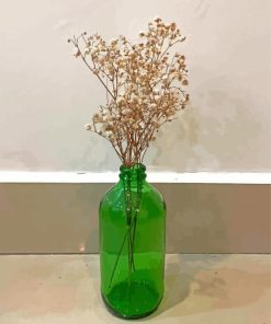 Gypsophila In Glass Vase Paint By Numbers