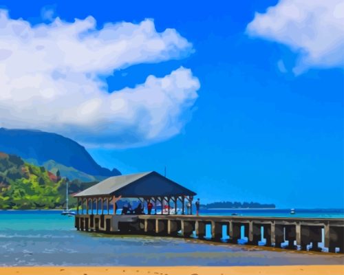 Hanalei Bay Pier Paint By Number