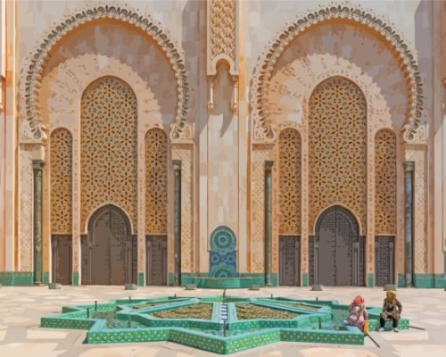 Hassan II Mosque Paint By Number