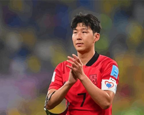 Heung Min Son Footballer Paint By Numbers