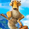 Ice Age Scrat Cartoon Squirrel Paint By Number