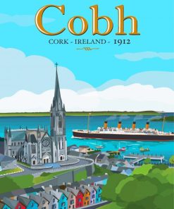 Ireland Cobh Poster Paint By Numbers