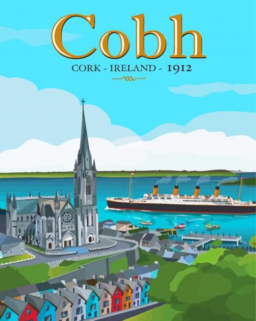 Ireland Cobh Poster Paint By Numbers