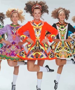 Irish Dance Girls Paint By Number