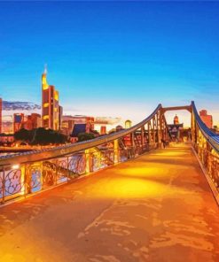 Iron Footbridge Frankfurt Paint By Number