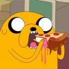 Jake The Dog Eating Pizza Paint By Number