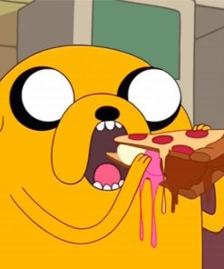 Jake The Dog Eating Pizza Paint By Number