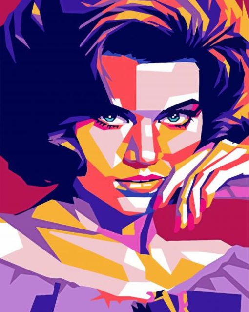 Jane Fonda Pop Art Paint By Numbers