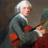 Violonist By Jean Simeon Chardin Paint By Number