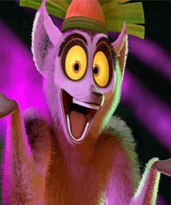 King Julien Paint By Number