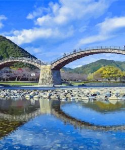 Kintai Arch Bridge Paint By Numbers