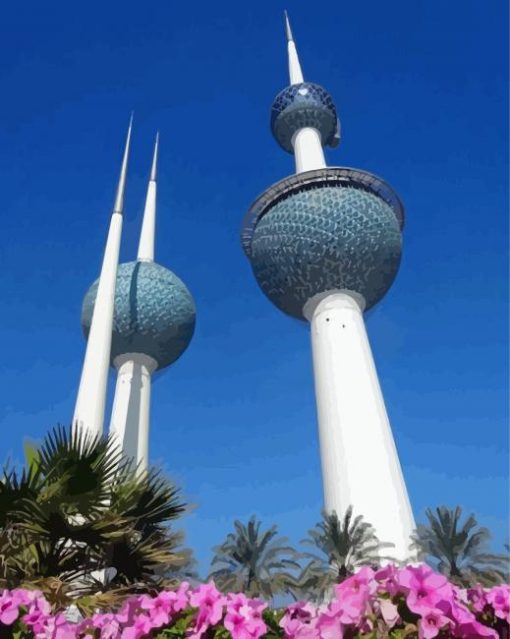 Kuwait Towers Paint By Number