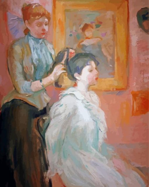 La Coiffure By Berthe Morisot Paint By Number