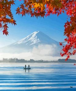 Lake Kawaguchi Japan Paint By Number